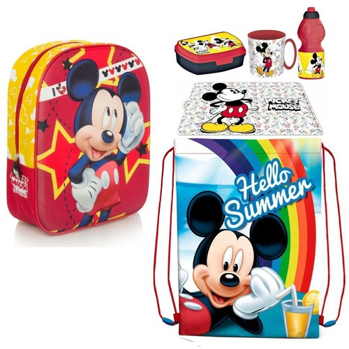 Set zainetto scuola topolino - set,