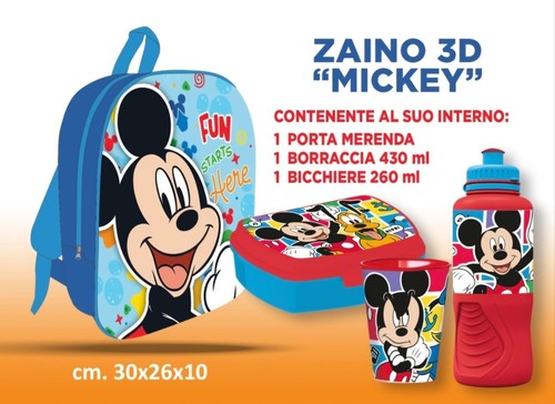 Zaino scuola topolino disney - scuola,
